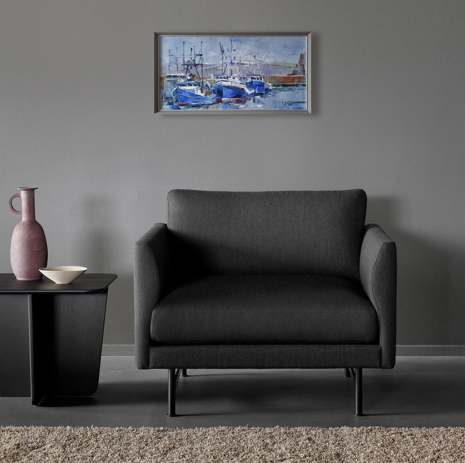 Oil painting Seagulls Volodymyr Gluhomanyuk - 2