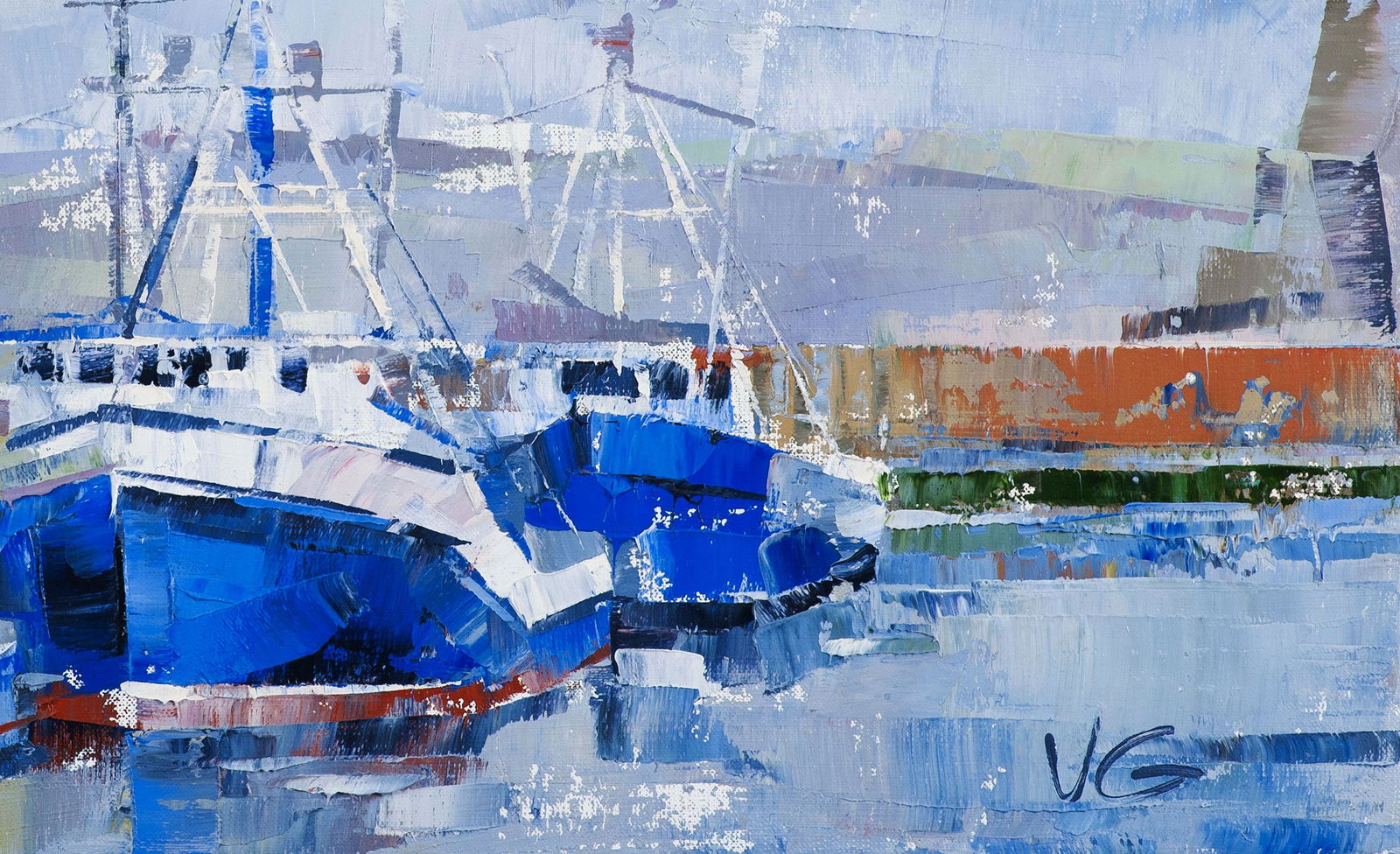 Oil painting Seagulls Volodymyr Gluhomanyuk - 7