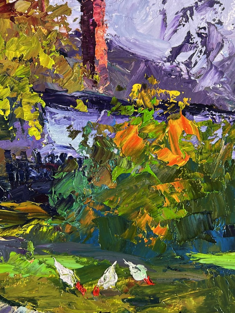 Oil painting An autumn day in the countryside Boris Serdyuk - 8