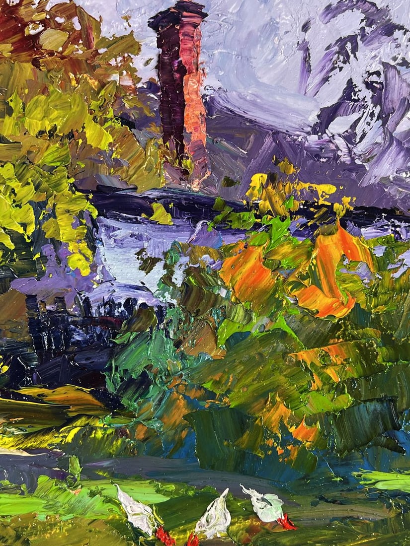 Oil painting An autumn day in the countryside Boris Serdyuk - 9