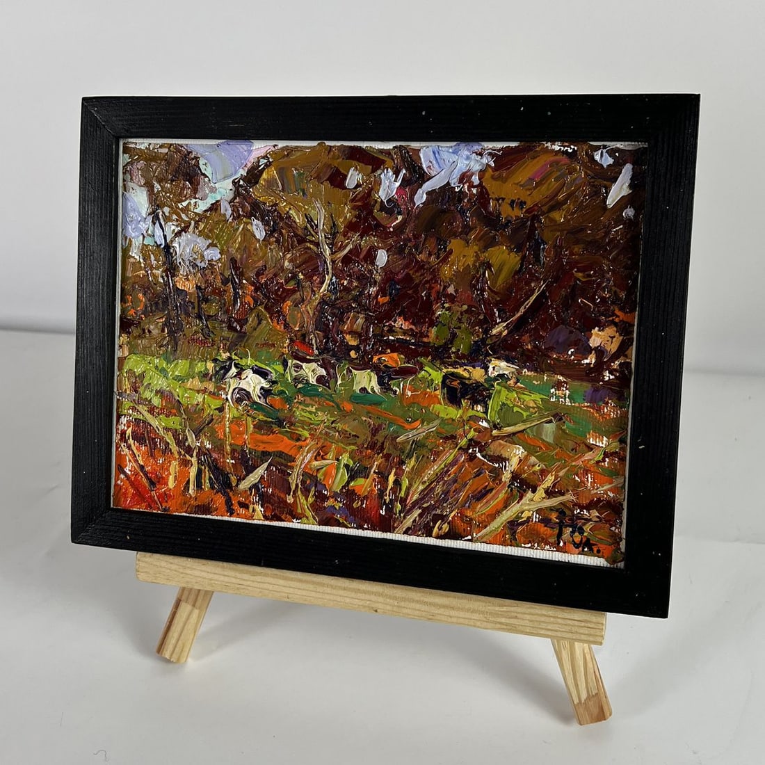 Oil painting Autumn motif in the forest Oleksiy Ivanyuk - 2