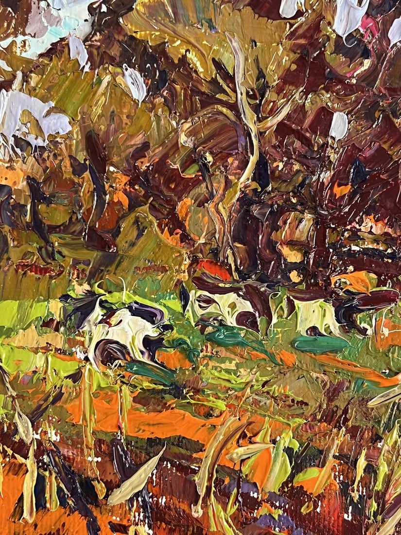 Oil painting Autumn motif in the forest Oleksiy Ivanyuk - 5