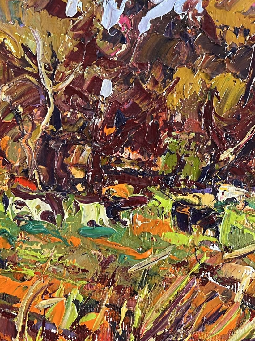Oil painting Autumn motif in the forest Oleksiy Ivanyuk - 6