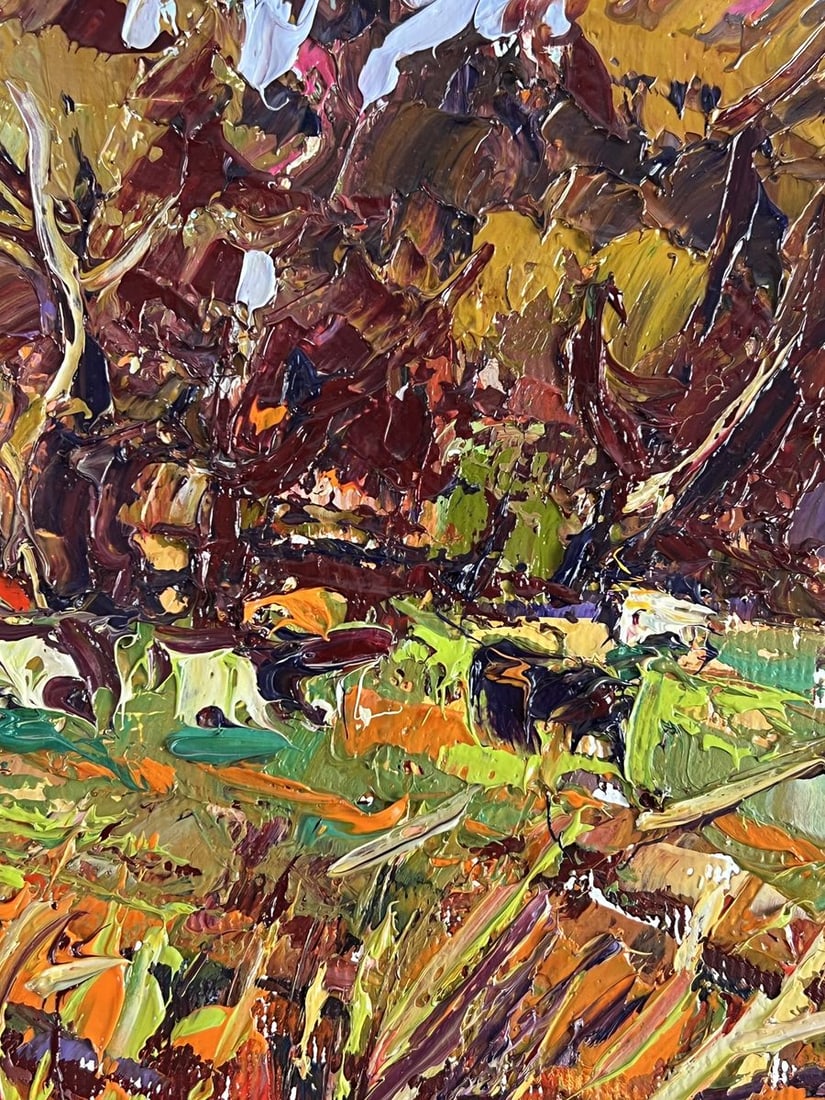 Oil painting Autumn motif in the forest Oleksiy Ivanyuk - 7