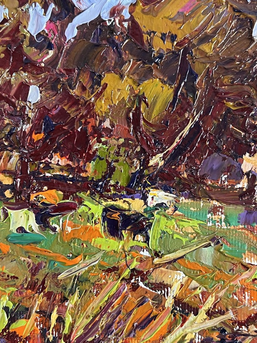 Oil painting Autumn motif in the forest Oleksiy Ivanyuk - 8