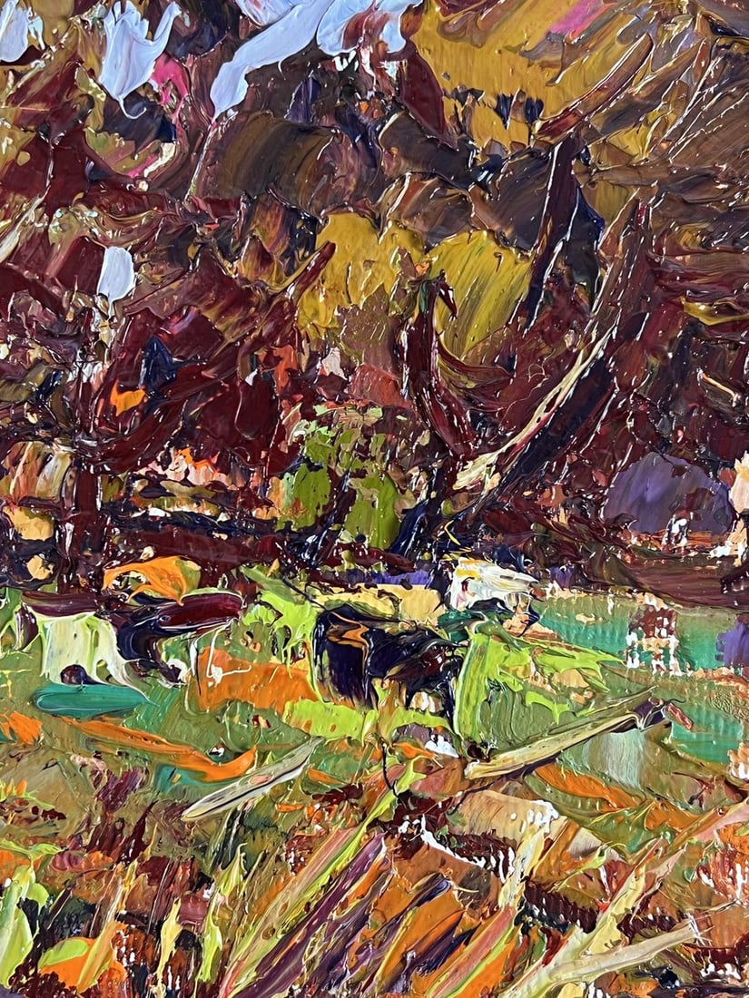 Oil painting Autumn motif in the forest Oleksiy Ivanyuk - 9