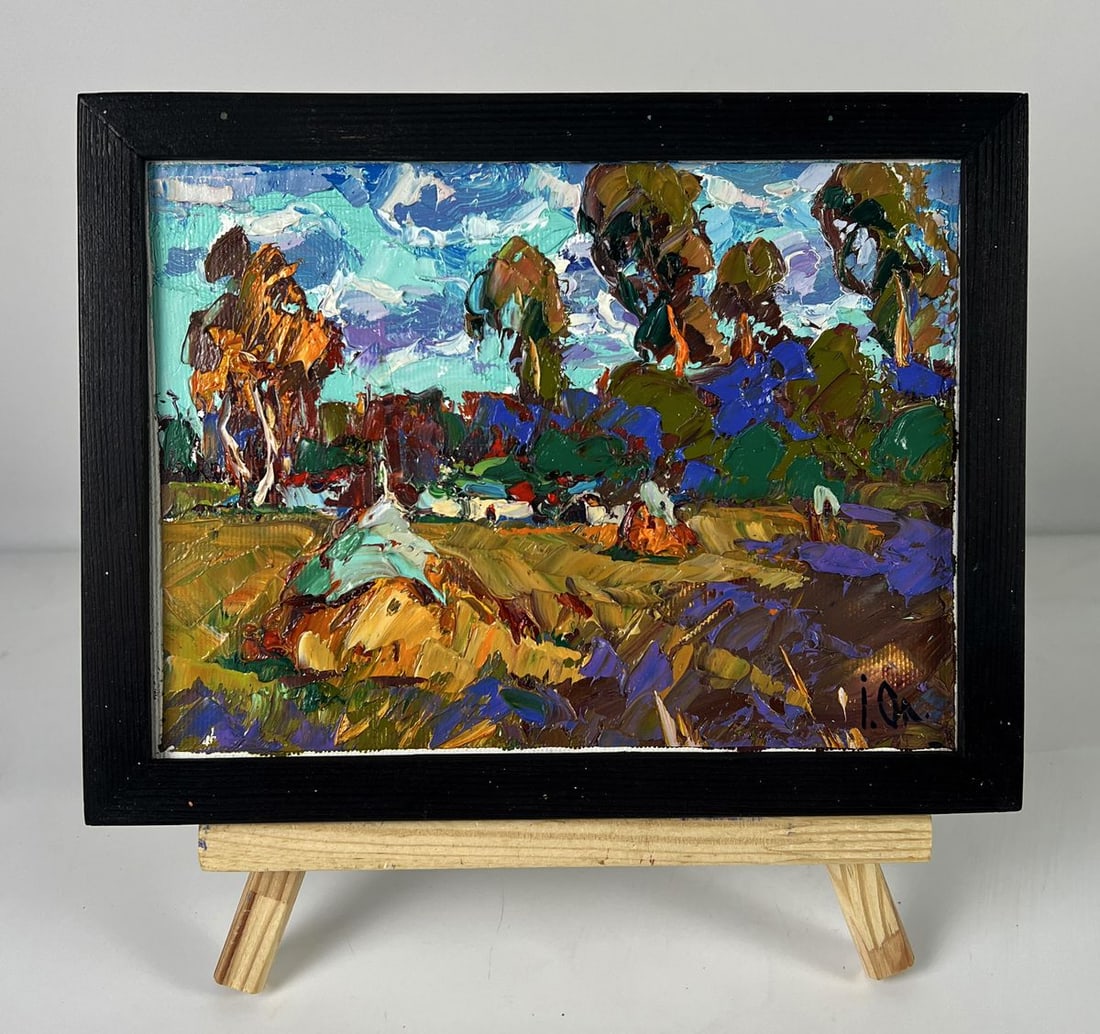 Oil painting Autumn Clouds Oleksiy Ivanyuk: Title: Oil painting Autumn Clouds Oleksiy Ivanyuk Description: No.AAA6435 *** ABOUT THIS PAINTING *** * TITLE: "Autumn Clouds" * ARTISTS: Oleksiy Ivanyuk * SIZE: 15x20 cm/5.90x7.87 inches' * MEDIUM: o