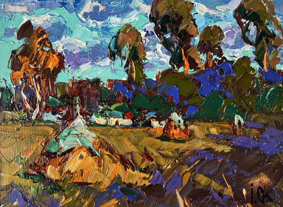 Oil painting Autumn Clouds Oleksiy Ivanyuk - 3