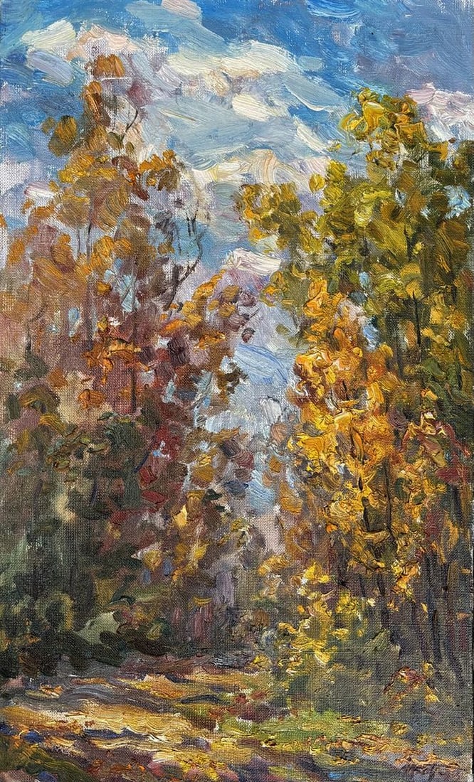 Oil painting Colors of the autumn forest Ivan Kovalenko (1 of 5)