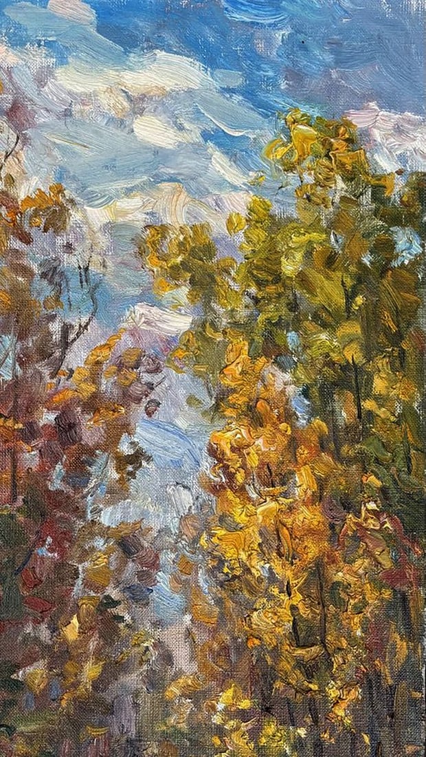 Oil painting Colors of the autumn forest Ivan Kovalenko - 3