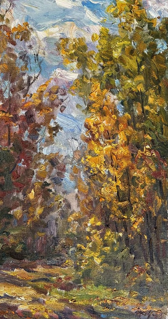 Oil painting Colors of the autumn forest Ivan Kovalenko - 5