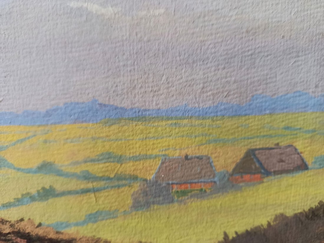 Oil painting The road to the village Unknown artist - 8