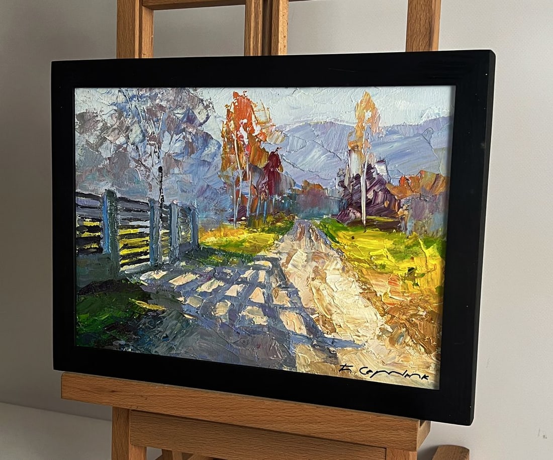 Oil painting Cold autumn wind Boris Serdyuk - 2