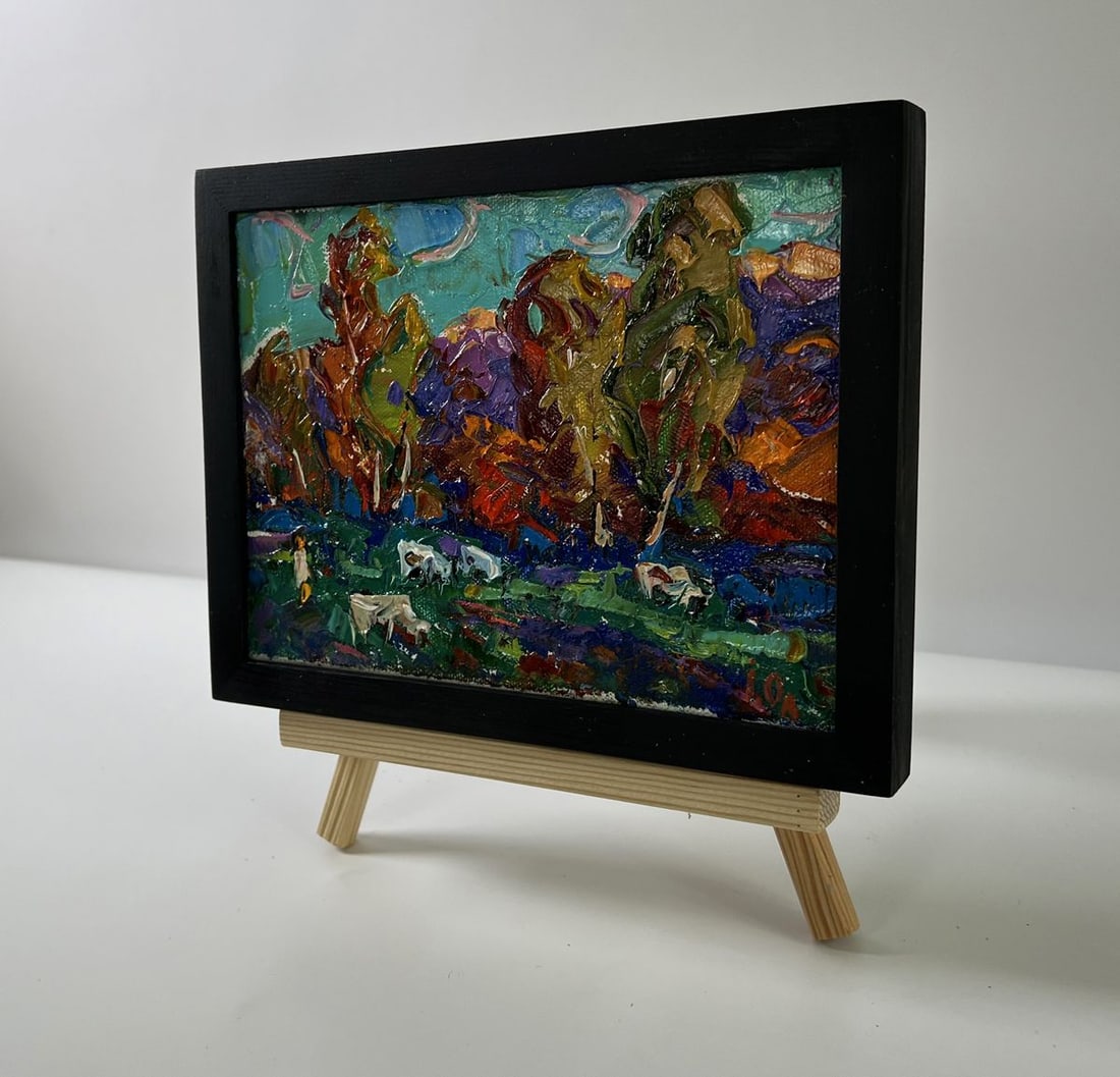 Oil painting Evening forest Oleksiy Ivanyuk - 2