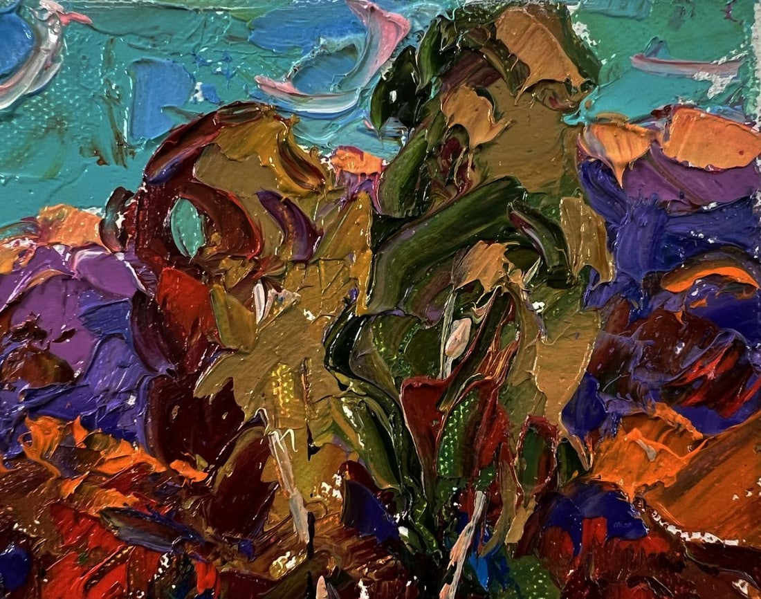 Oil painting Evening forest Oleksiy Ivanyuk - 4