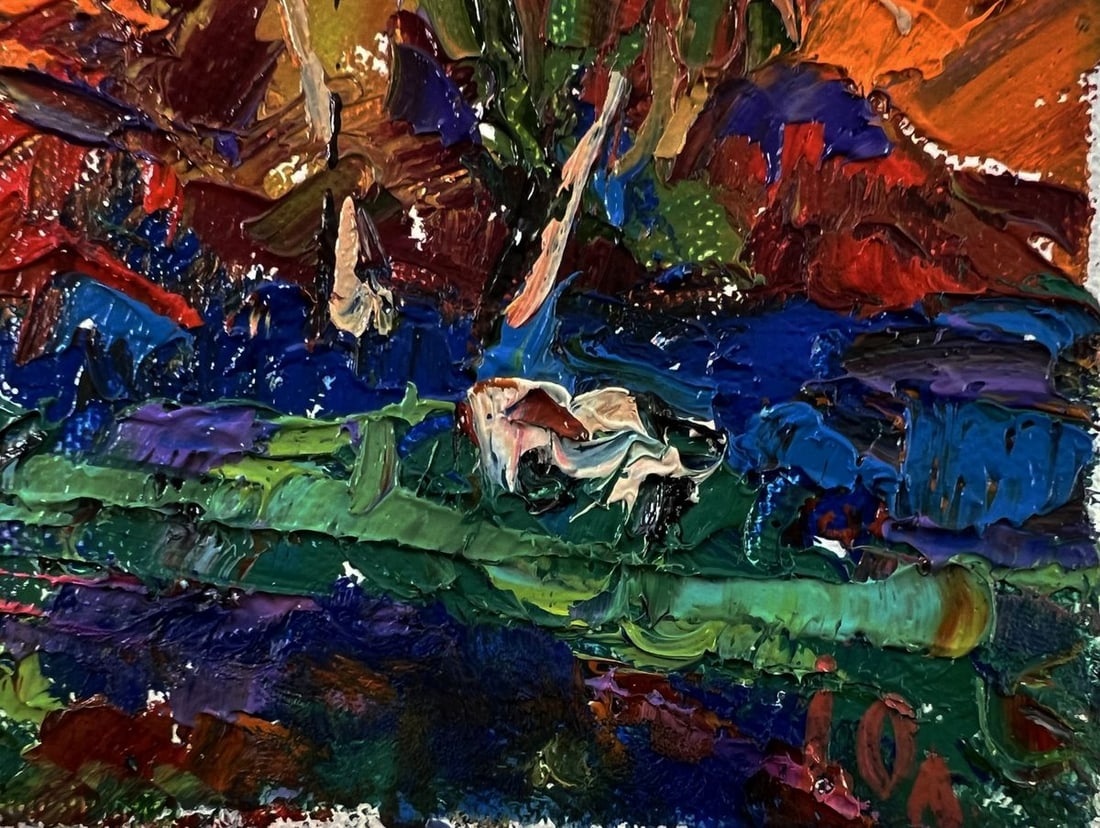 Oil painting Evening forest Oleksiy Ivanyuk - 5