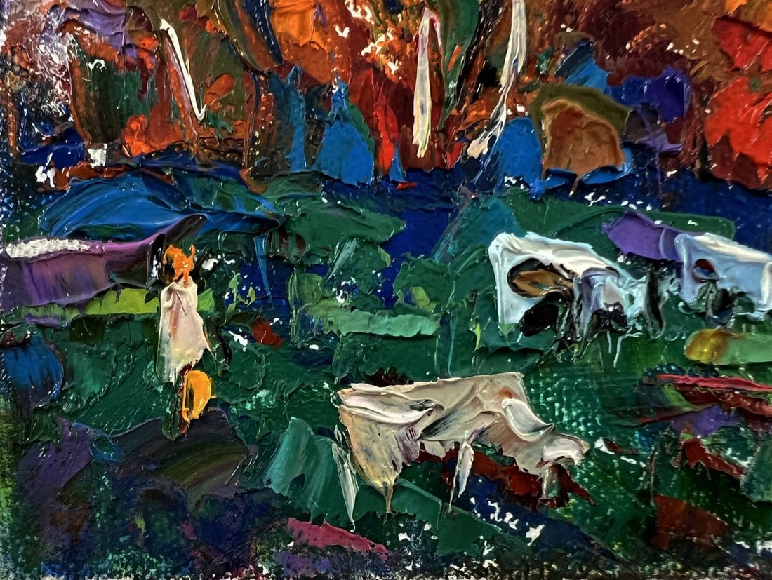 Oil painting Evening forest Oleksiy Ivanyuk - 6