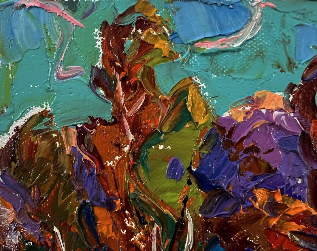 Oil painting Evening forest Oleksiy Ivanyuk - 7