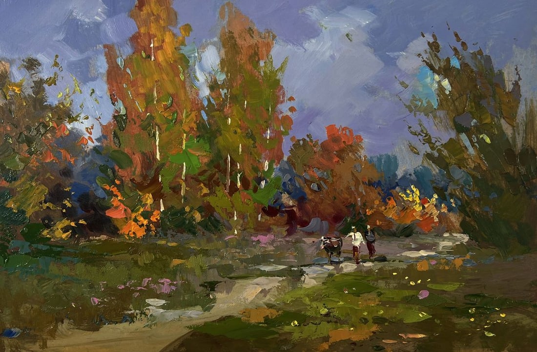 Oil painting Autumn forest Yuriy Suprunchuk - 3