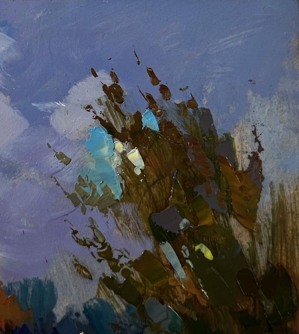 Oil painting Autumn forest Yuriy Suprunchuk - 4