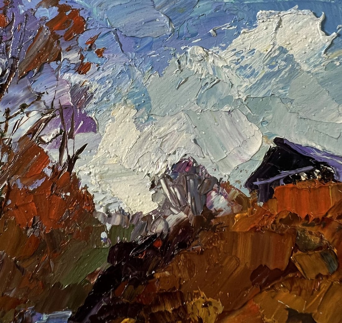 Oil painting House on the hill Boris Serdyuk - 5