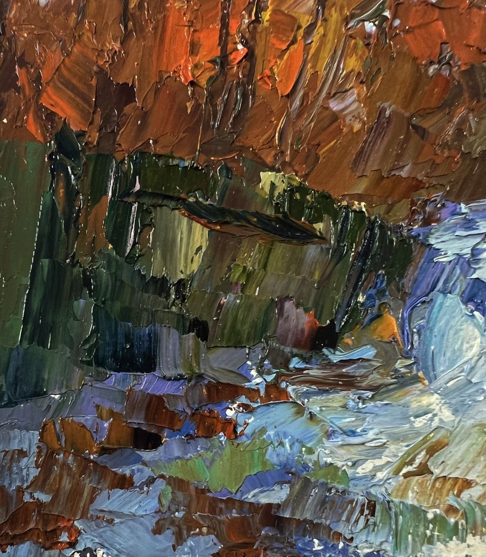 Oil painting House on the hill Boris Serdyuk - 7