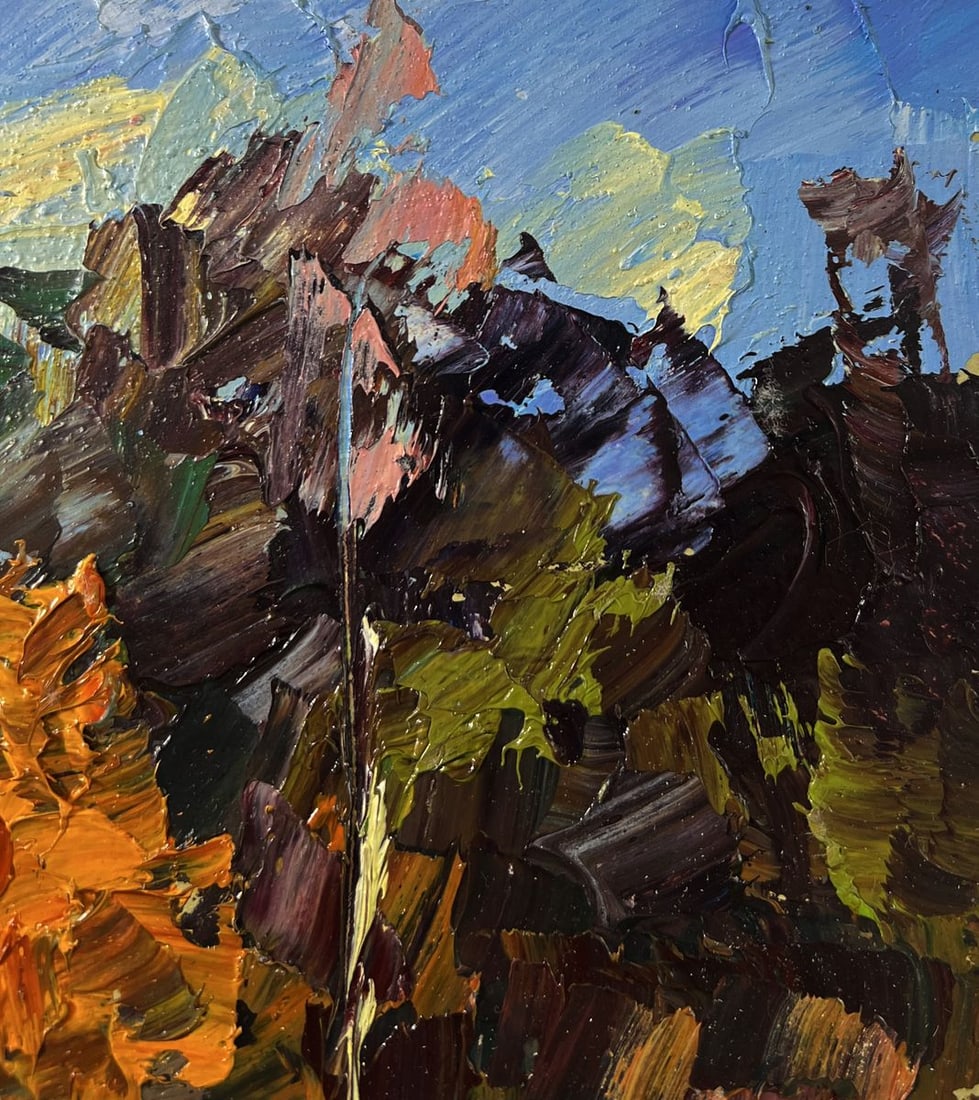 Oil painting The first snow fell Boris Serdyuk - 4