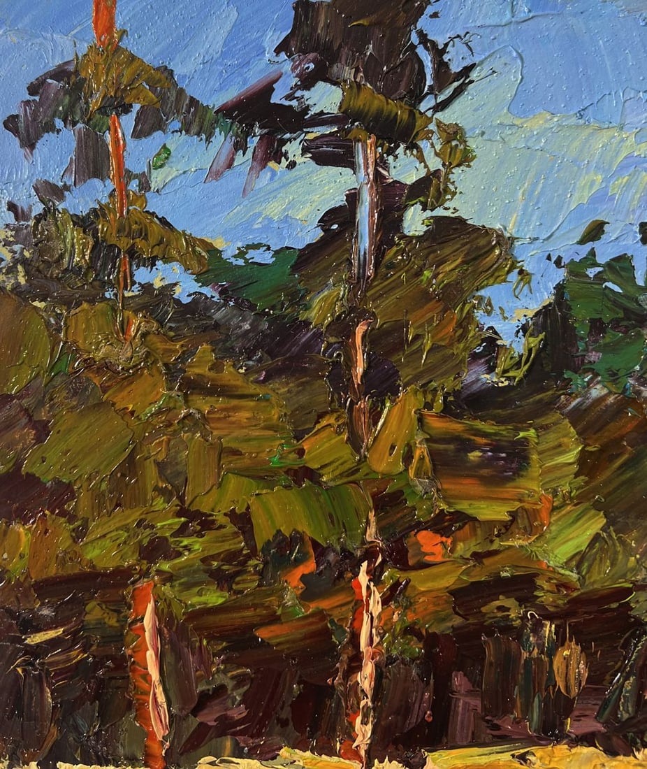 Oil painting The first snow fell Boris Serdyuk - 6