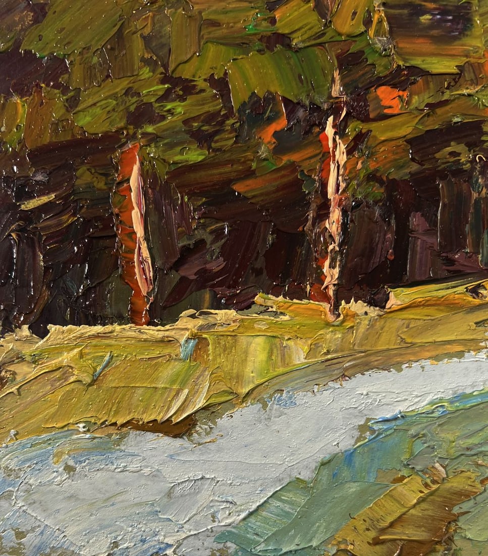 Oil painting The first snow fell Boris Serdyuk - 7