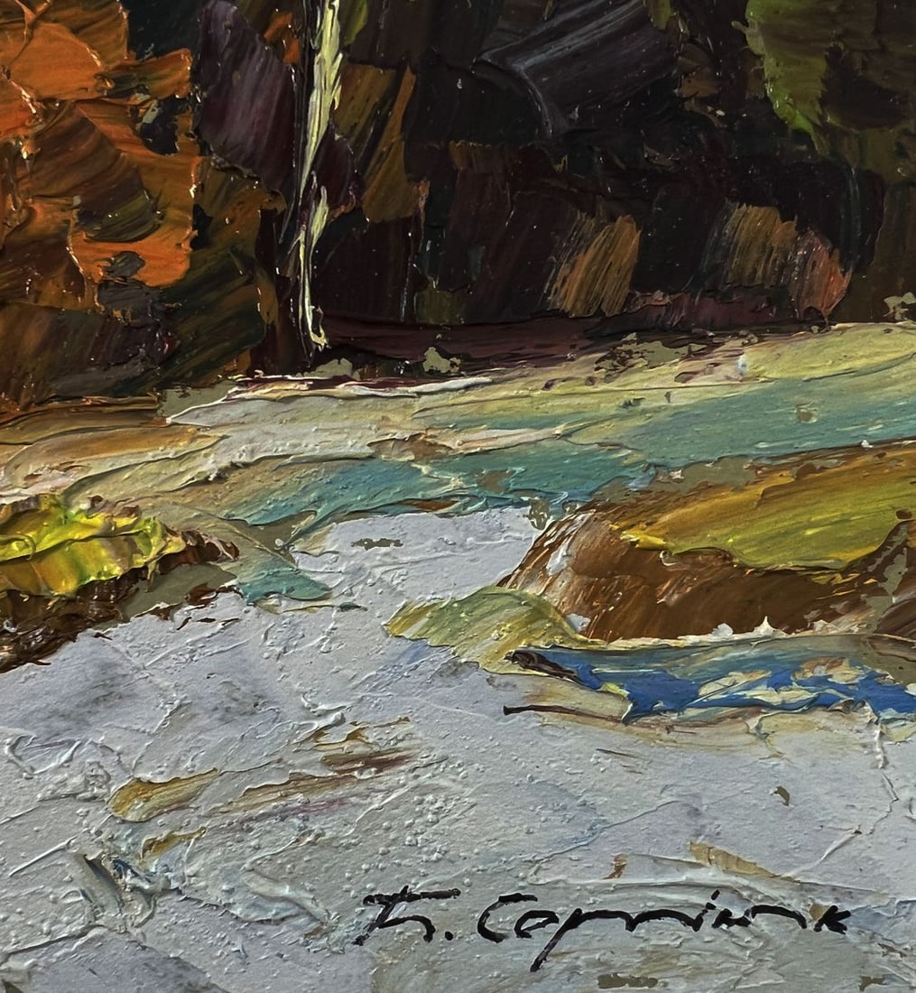 Oil painting The first snow fell Boris Serdyuk - 9