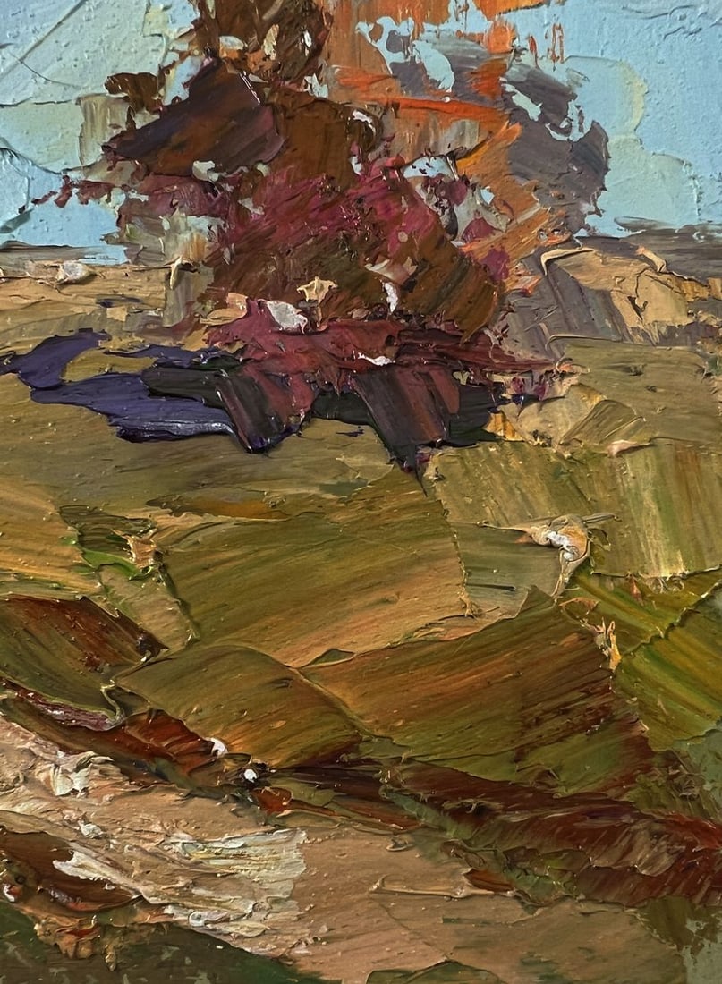 Oil painting Across the autumn field Boris Serdyuk - 9