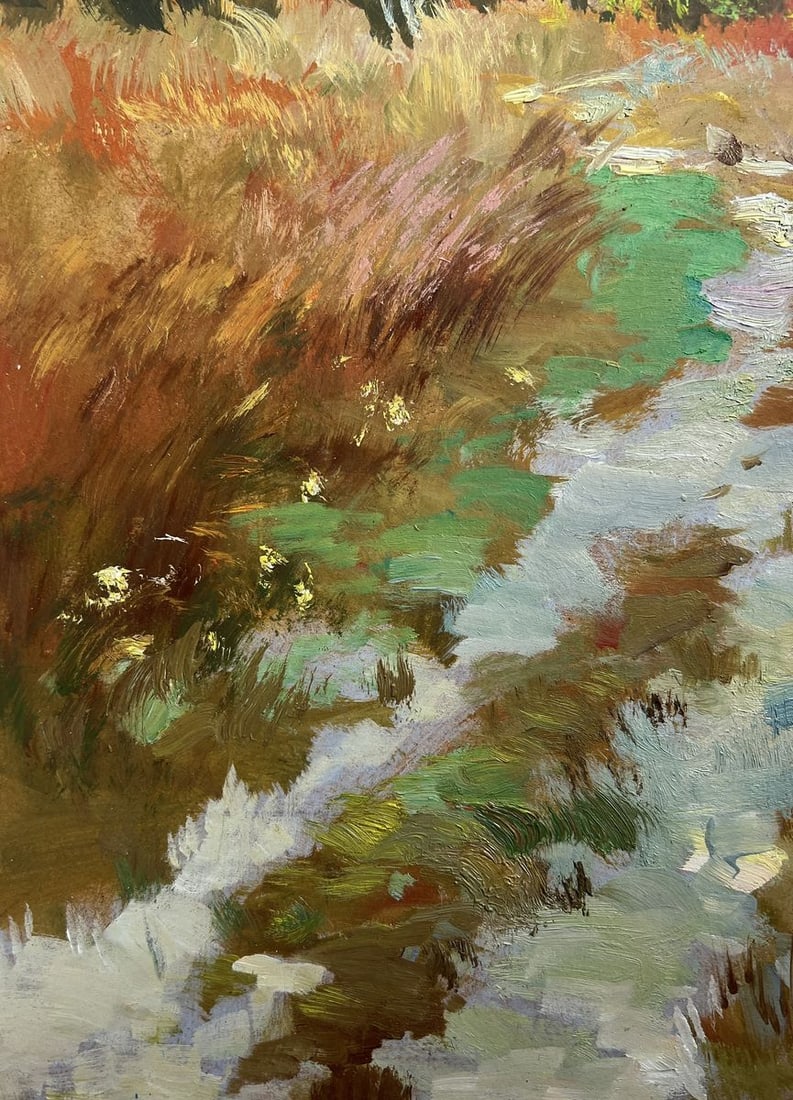 Oil painting Steps on an autumn meadow Yuriy Suprunchuk - 7