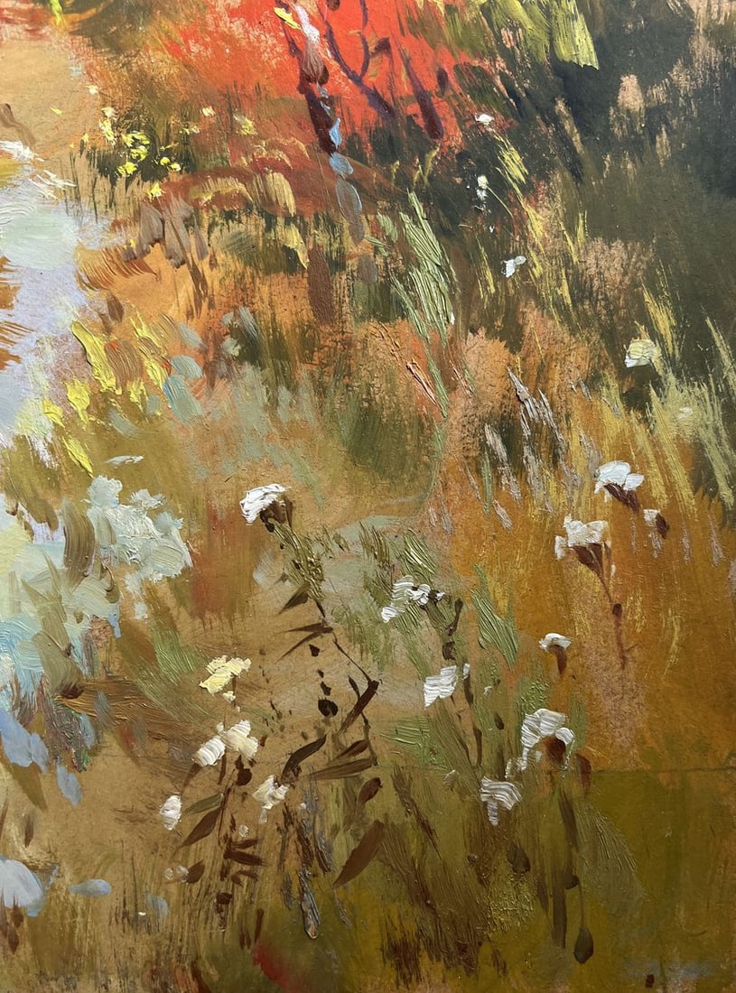 Oil painting Steps on an autumn meadow Yuriy Suprunchuk - 8