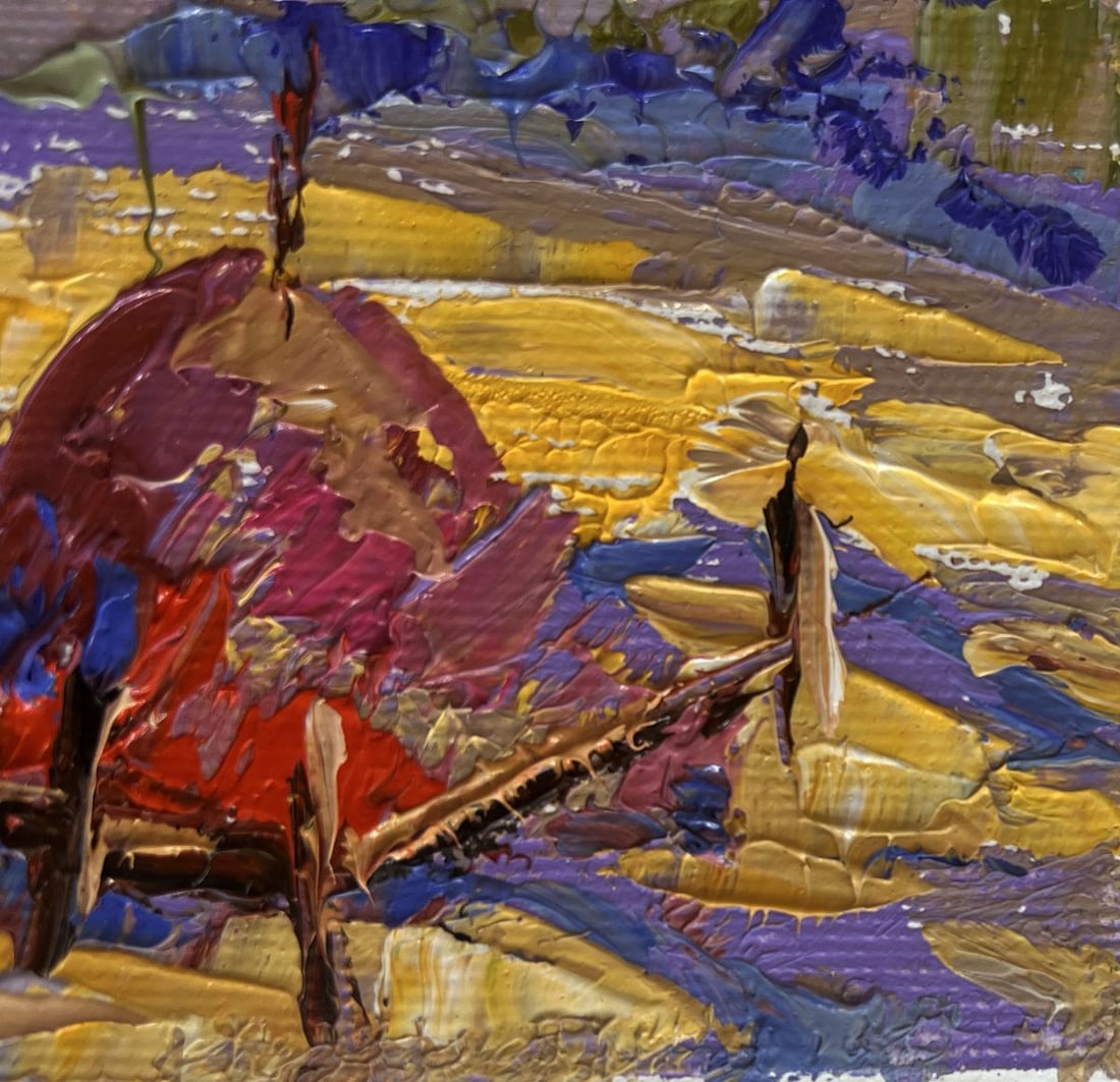 Oil painting Autumn golden fields Alex Kalenyuk - 4