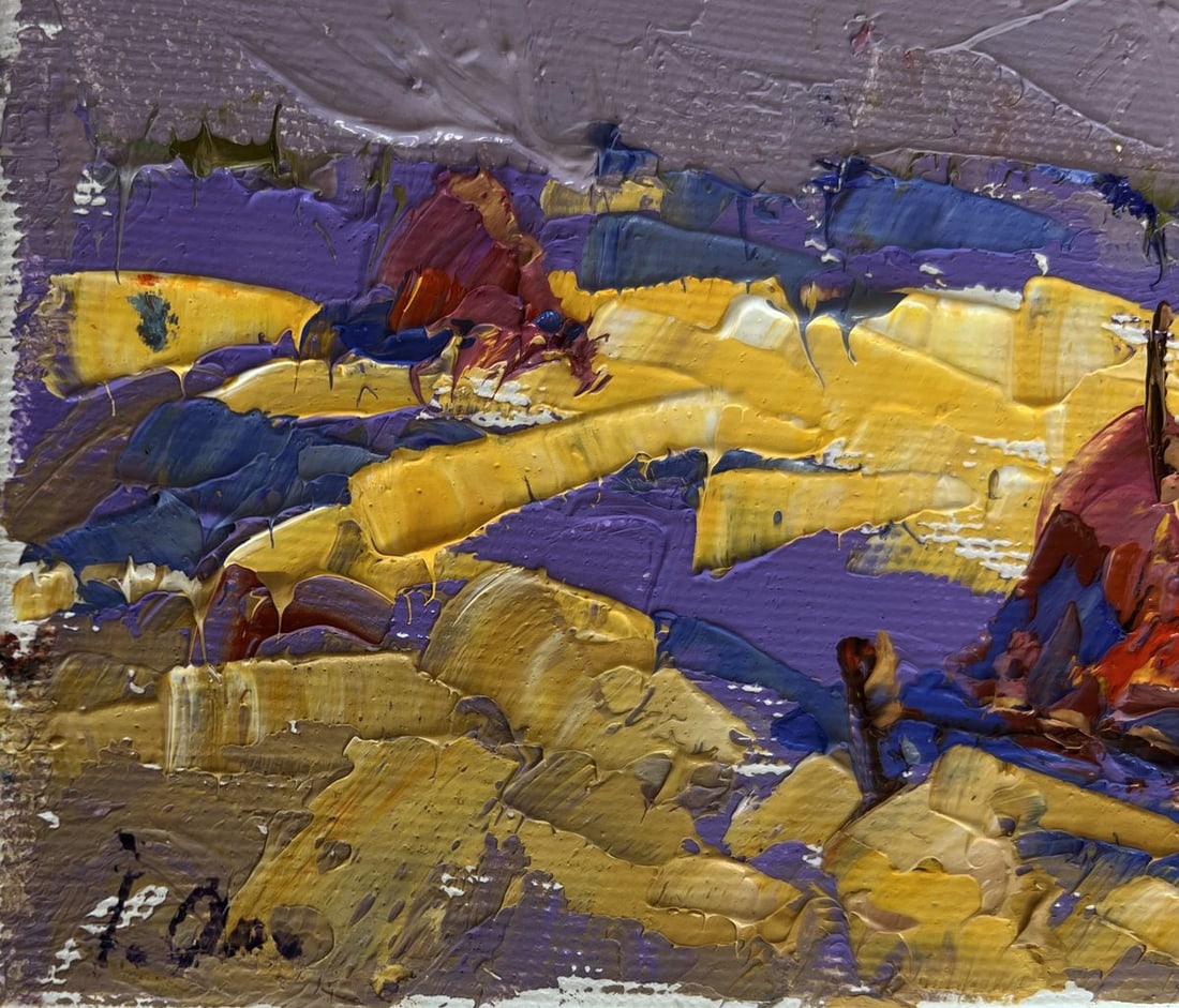 Oil painting Autumn golden fields Alex Kalenyuk - 7