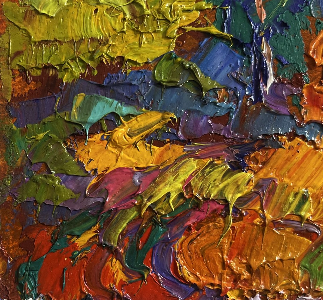 Oil painting In the autumn meadows Alex Kalenyuk - 5