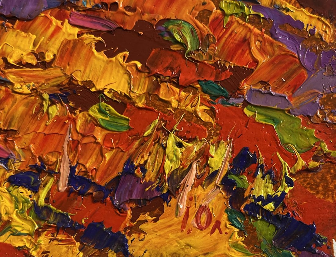 Oil painting In the autumn meadows Alex Kalenyuk - 7