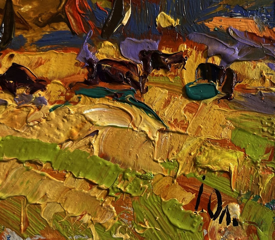 Oil painting In the autumn forest Alex Kalenyuk - 7