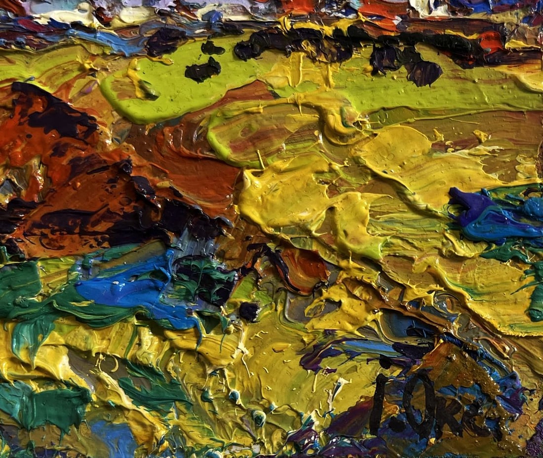 Oil painting Autumn breeze in the forest Oksana Kalenyuk - 7