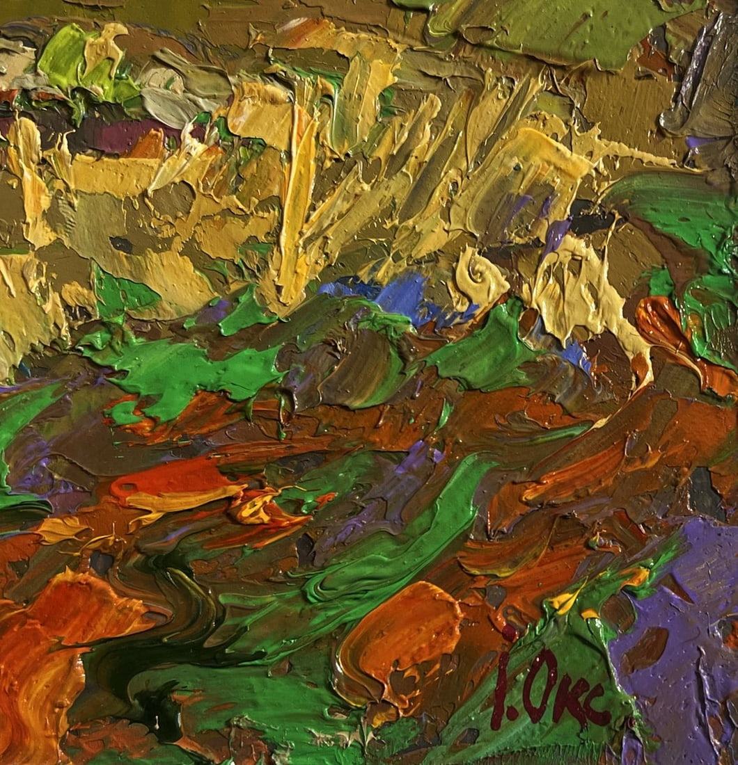 Oil painting In the autumn meadows Oksana Kalenyuk - 7