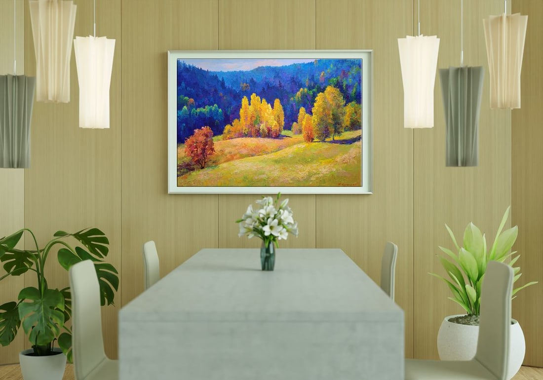 Oil painting Autumn in the Carpathians Boris Serdyuk - 2