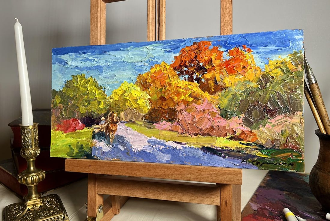 Oil painting Golden autumn Boris Serdyuk - 2