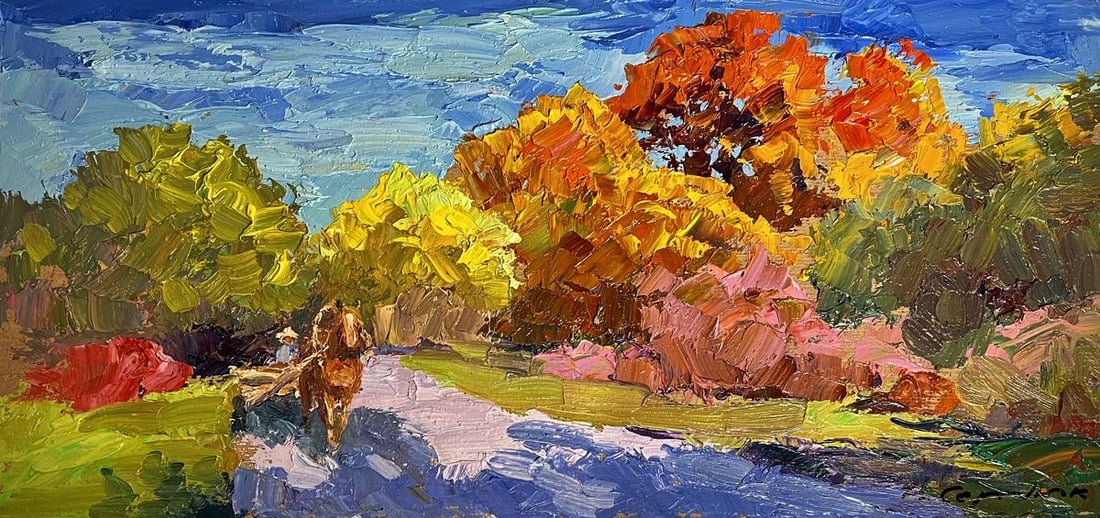 Oil painting Golden autumn Boris Serdyuk - 3