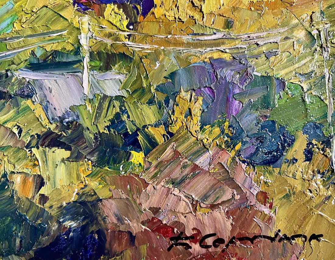 Oil painting Crimson Autumn Boris Serdyuk - 6