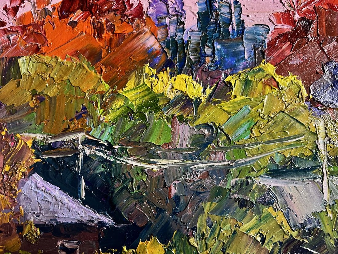 Oil painting Crimson Autumn Boris Serdyuk - 9