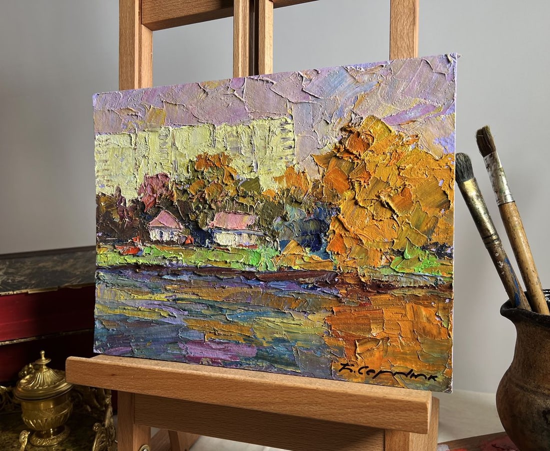 Oil painting Overlooking the city Boris Serdyuk - 2