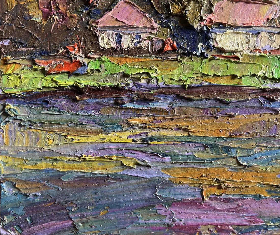 Oil painting Overlooking the city Boris Serdyuk - 8