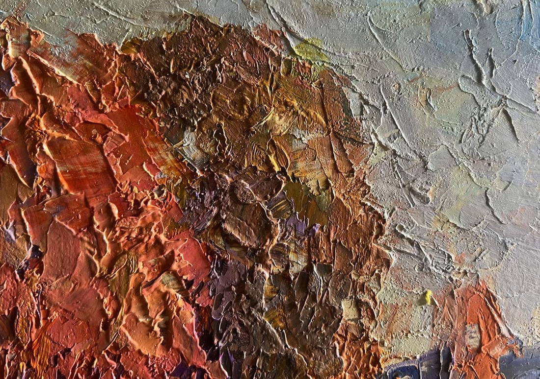 Oil painting Autumn evening in the forest Boris Serdyuk - 6