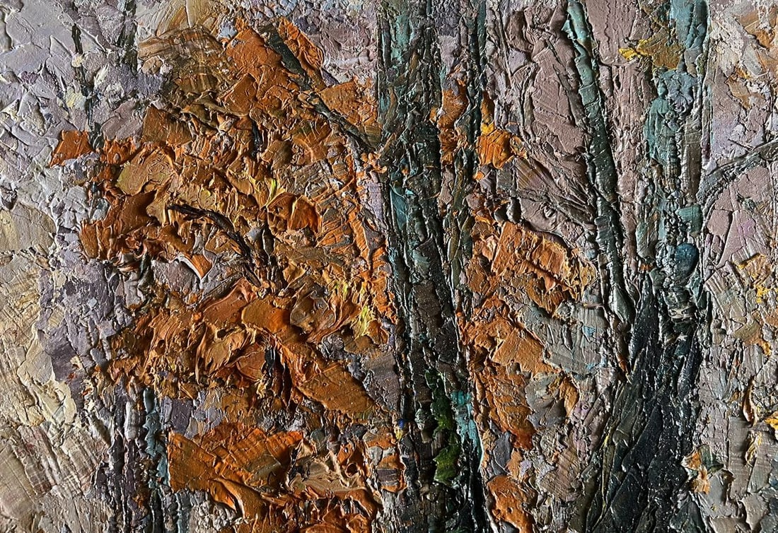 Oil painting Cloudy autumn day Boris Serdyuk - 5