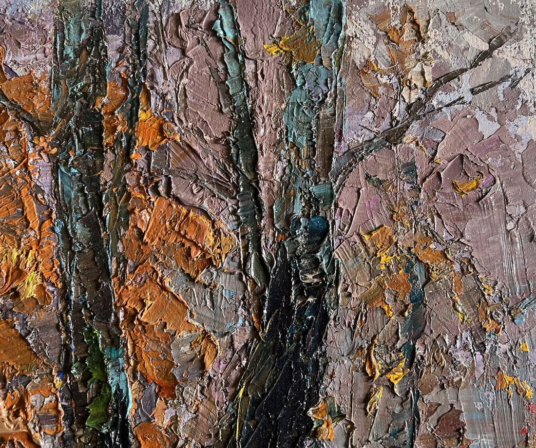 Oil painting Cloudy autumn day Boris Serdyuk - 6